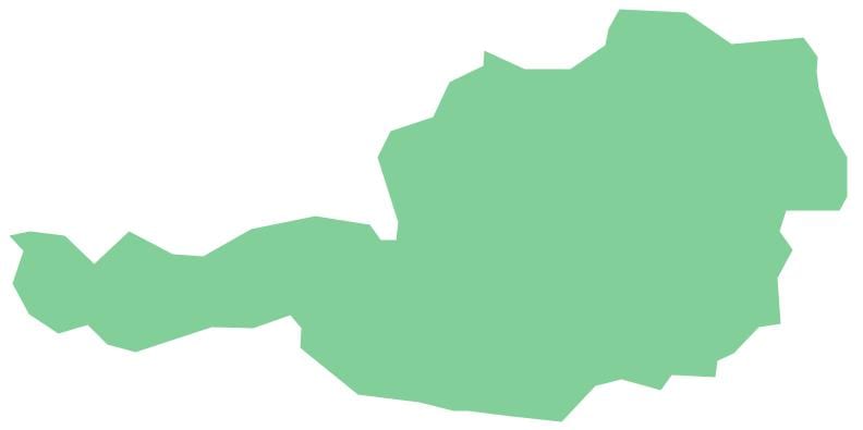 オーストリアベクター地図