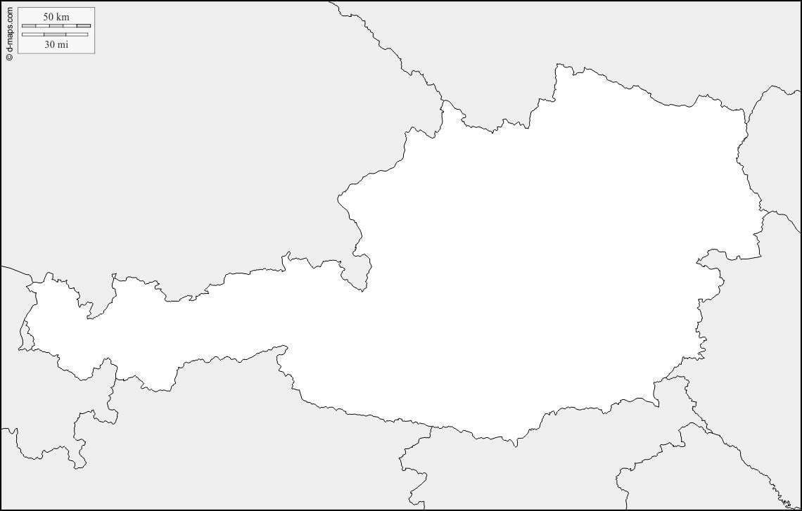 地図オーストリアの地図の概要
