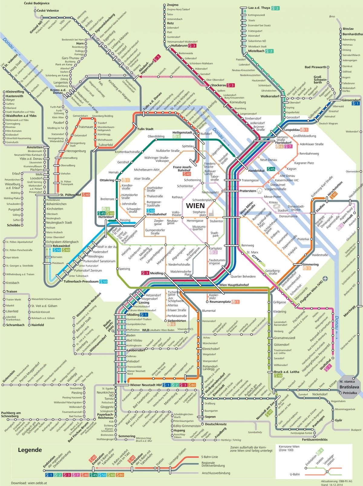 道の駅にウィーンオーストリア地図