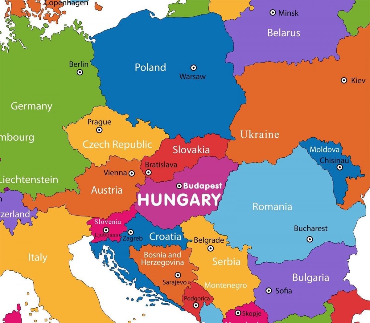 オーストリア地図世界の地図