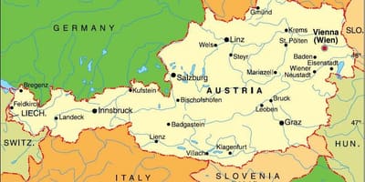 オーストリアのインスブルック地図