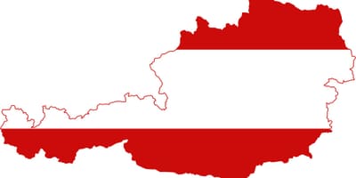 オーストリア地図旗