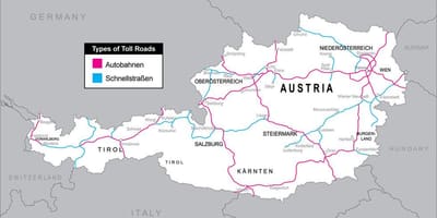 有料道路オーストリア地図