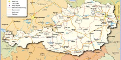 図オーストリアの都市や町
