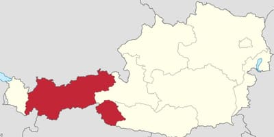 チロルオーストリア地図