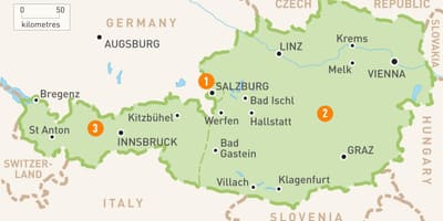 地図オーストリア