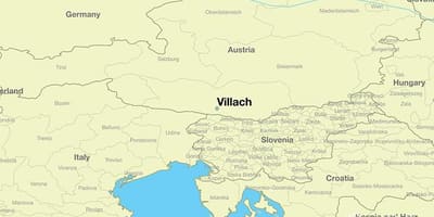 地図のフィラッハオーストリア