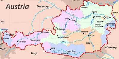 地図ュタットオーストリア