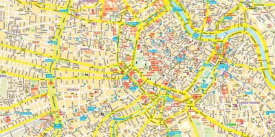 市街地図のウィーンオーストリア