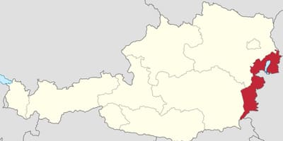 地図burgenlandオーストリア