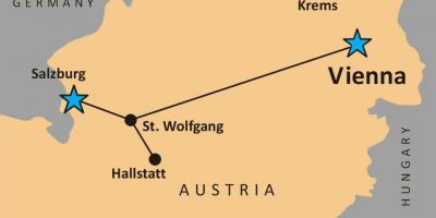 地図hallstattオーストリア 