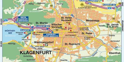 地図klagenfurtオーストリア