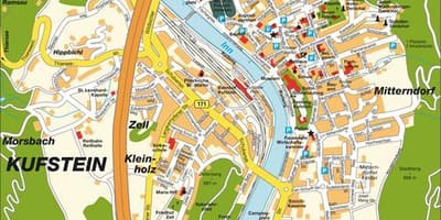 地図kufsteinオーストリア