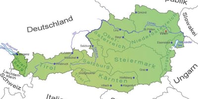 地図vorarlbergオーストリア
